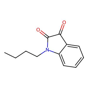 1-butyl-1H-indole-2,3-dione structure