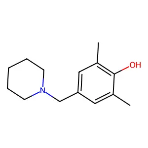 2,6-Dimethyl-4-(piperidin-1-ylmethyl)phenol structure