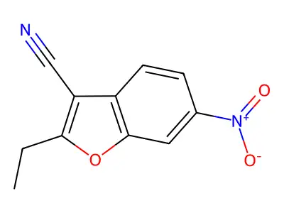 2-Ethyl-6-nitro-1-benzofuran-3-carbonitrile structure
