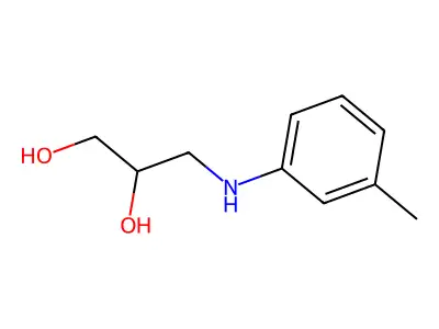 3-m-Toluidinopropane-1,2-diol structure