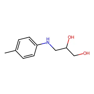 1,2-Propanediol, 3-(p-toluidino)- structure