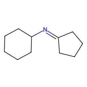 Cyclohexanamine, N-cyclopentylidene- structure