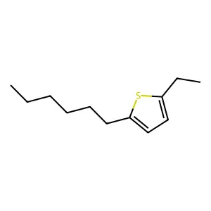 2-Ethyl-5-hexylthiophene structure