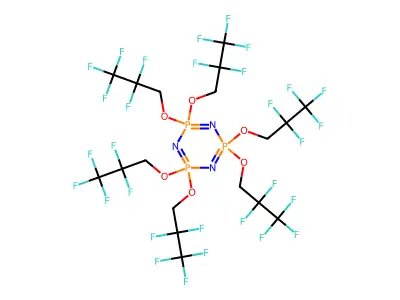 Hexakis(1H,1H-perfluoropropoxy)phosphazene structure