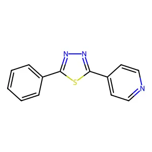 4-(5-Phenyl-1,3,4-thiadiazol-2-yl)pyridine structure