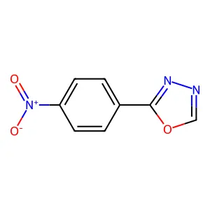 2-(4-Nitrophenyl)-1,3,4-oxadiazole structure