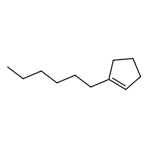 1-Hexylcyclopentene structure