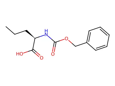 N-((Phenylmethoxy)carbonyl)norvaline structure