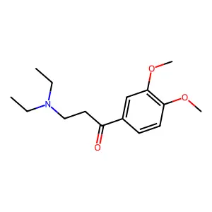 3-(Diethylamino)-1-(3,4-dimethoxyphenyl)propan-1-one structure