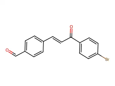 4-(3-(4-Bromophenyl)-3-oxoprop-1-en-1-yl)benzaldehyde structure