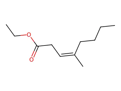 Ethyl 4-methyl-oct-3-enoate structure