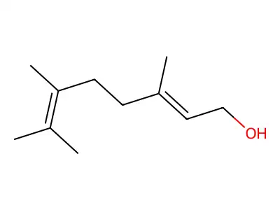 3,6,7-Trimethyl-octa-2,6-dien-1-ol structure