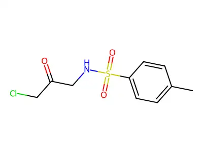 N-(3-chloro-2-oxopropyl)-4-methylbenzenesulfonamide structure