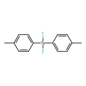 Tellurium, difluorobis(4-methylphenyl)-, (T-4)- structure
