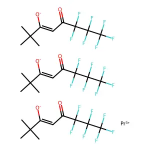 C30H30F21O6Pr structure