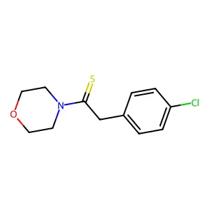 2-(4-Chlorophenyl)-1-(4-morpholinyl)ethanethione structure