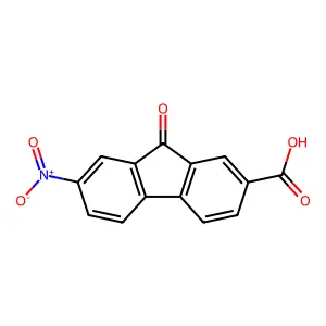 7-Nitro-9-oxo-9H-fluorene-2-carboxylic acid structure