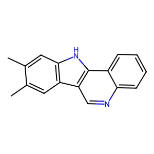 11H-Indolo(3,2-c)quinoline, 8,9-dimethyl- structure