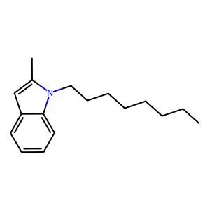 1H-Indole, 2-methyl-1-octyl- structure