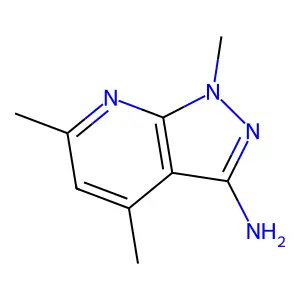 1,4,6-三甲基-1H-吡唑并[3,4-b]吡啶-3-胺 structure