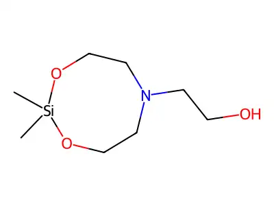 2,2-Dimethyl-1,3-dioxa-6-aza-2-silacyclooctane-6-ethanol structure