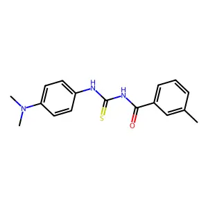 N-{[4-(dimethylamino)phenyl]carbamothioyl}-3-methylbenzamide structure