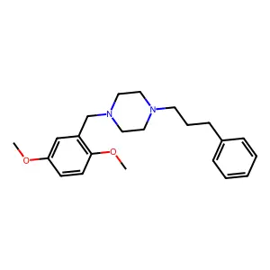 1-[(2,5-Dimethoxyphenyl)methyl]-4-(3-phenylpropyl)piperazine structure