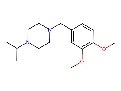 1-[(3,4-Dimethoxyphenyl)methyl]-4-propan-2-ylpiperazine structure