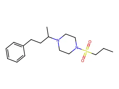 1-(4-Phenylbutan-2-yl)-4-(propylsulfonyl)piperazine structure