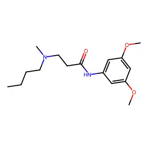 3-[butyl(methyl)amino]-N-(3,5-dimethoxyphenyl)propanamide structure