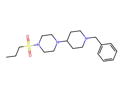 1-(1-Benzylpiperidin-4-yl)-4-propylsulfonylpiperazine structure
