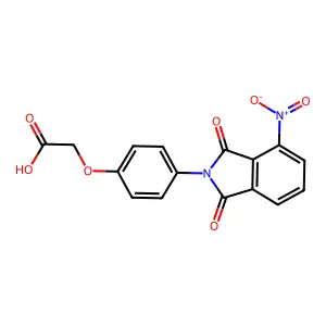 [4-(4-nitro-1,3-dioxo-1,3-dihydro-2H-isoindol-2-yl)phenoxy]acetic acid structure