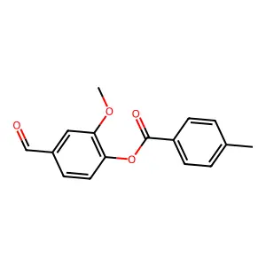 4-Formyl-2-methoxyphenyl 4-methylbenzoate structure