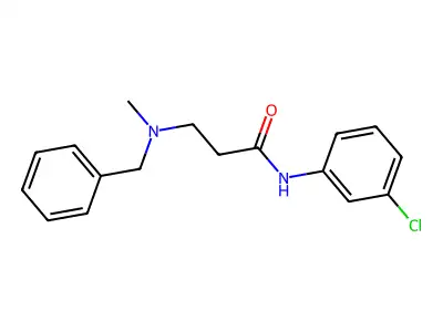 3-[benzyl(methyl)amino]-N-(3-chlorophenyl)propanamide structure