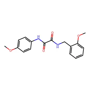 N-(2-methoxybenzyl)-N'-(4-methoxyphenyl)ethanediamide structure