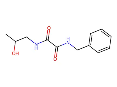 N1-benzyl-N2-(2-hydroxypropyl)oxalamide structure