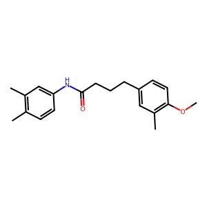 N-(3,4-dimethylphenyl)-4-(4-methoxy-3-methylphenyl)butanamide structure