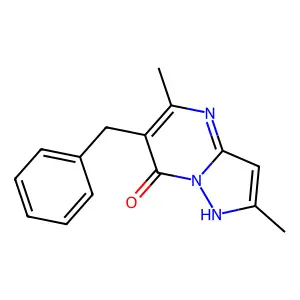 6-benzyl-2,5-dimethylpyrazolo[1,5-a]pyrimidin-7(4H)-one structure