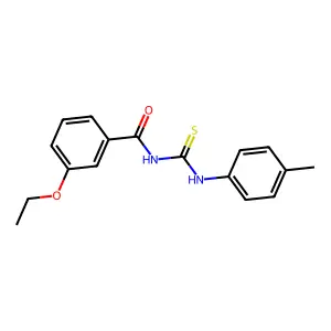 3-ethoxy-N-[(4-methylphenyl)carbamothioyl]benzamide structure