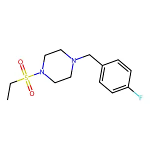 1-(Ethylsulfonyl)-4-(4-fluorobenzyl)piperazine structure