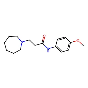 3-(azepan-1-yl)-N-(4-methoxyphenyl)propanamide structure