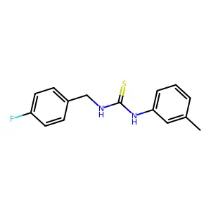 1-[(4-Fluorophenyl)methyl]-3-(3-methylphenyl)thiourea structure