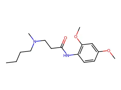 3-[butyl(methyl)amino]-N-(2,4-dimethoxyphenyl)propanamide structure