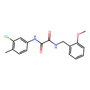 N-(3-chloro-4-methylphenyl)-N'-(2-methoxybenzyl)ethanediamide structure