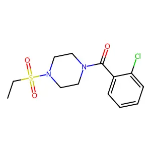 (2-Chlorophenyl)-(4-ethylsulfonylpiperazin-1-yl)methanone structure