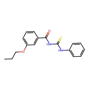 N-(phenylcarbamothioyl)-3-propoxybenzamide structure