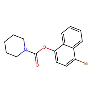 4-Bromonaphthyl piperidinecarboxylate structure
