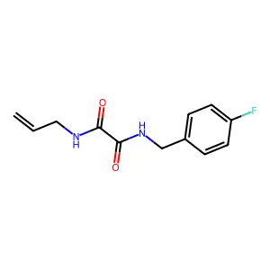 N'-[(4-fluorophenyl)methyl]-N-prop-2-enyloxamide structure