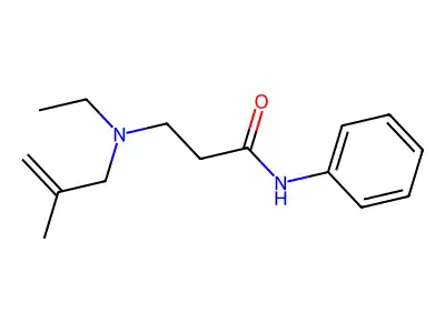 3-[ethyl(2-methylprop-2-enyl)amino]-N-phenylpropanamide structure