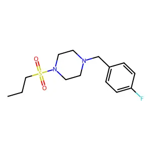 1-(4-Fluorobenzyl)-4-(propylsulfonyl)piperazine structure